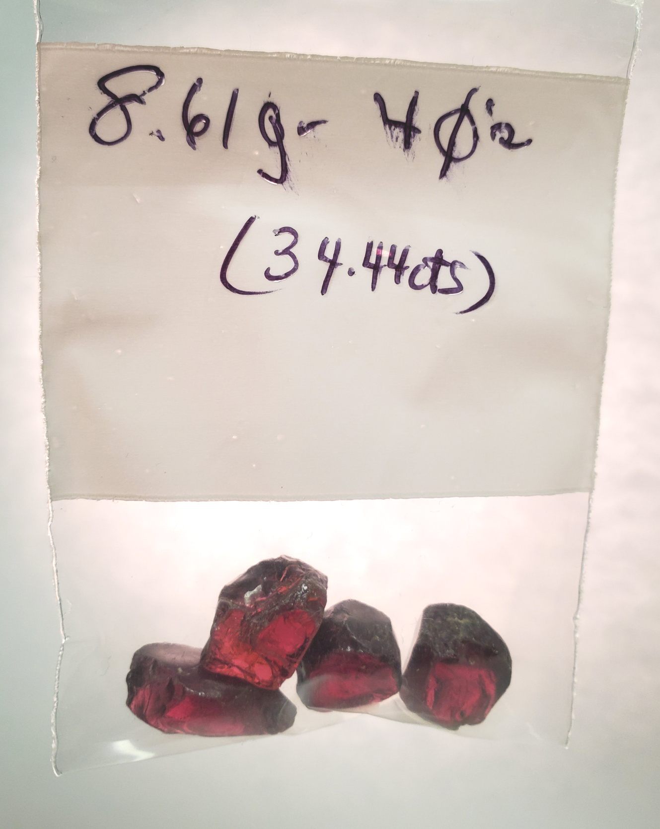 rhodolite garnet rough